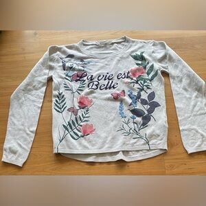 Floral Graphic Long Sleeve Top